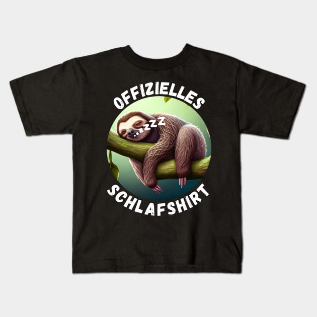 Sloth - Official Sleep Shirt Kids T-Shirt by PD-Store